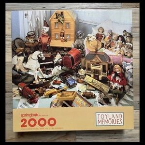 34 x 42 - "Toyland Memories” 2000 Piece - Thick Unique Shapes - Springbok Puzzle